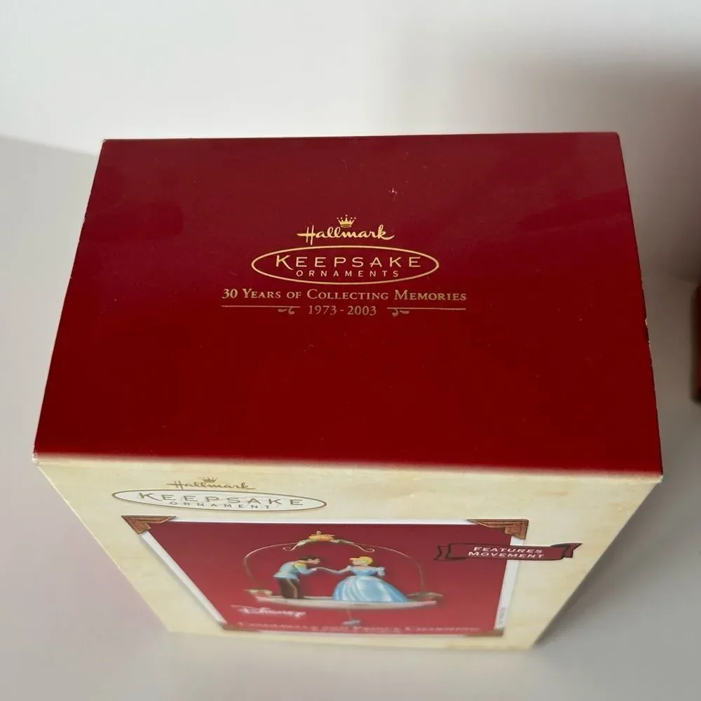Hallmark vintage 2003 Cinderella and Prince Charming Disney ornament New